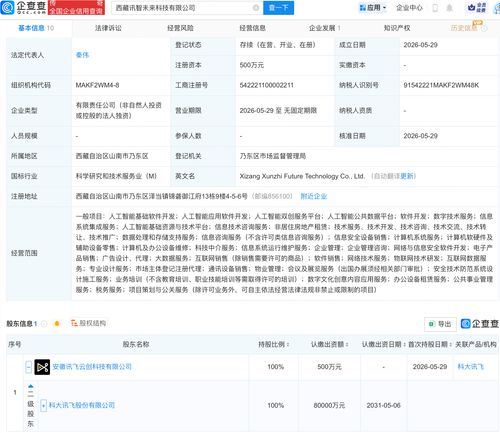 科大訊飛在西藏布局 新公司含多項AI業(yè)務(wù)，人工智能應(yīng)用迎來區(qū)域新范例